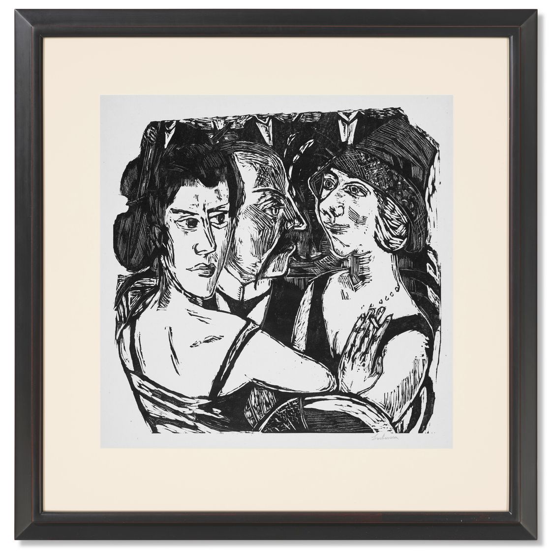 Max Beckmann — Группенбильднис Эденбар (Групповой портрет, бар "Эдем"), изображение 2