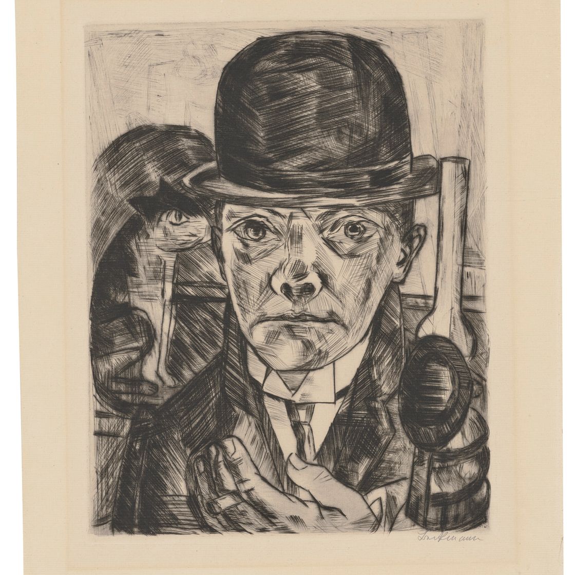 Max Beckmann — Сельбстбилднис из хижины стейфема