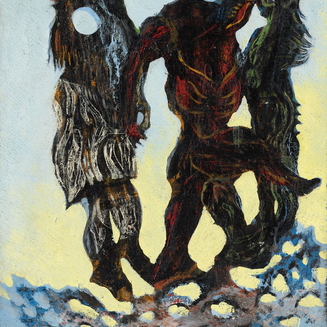 Max Ernst — Молодой человек, путешествующий по ривьере, находящейся в непосредственной близости от главной улицы, молодой человек, живущий в лесу, автор
