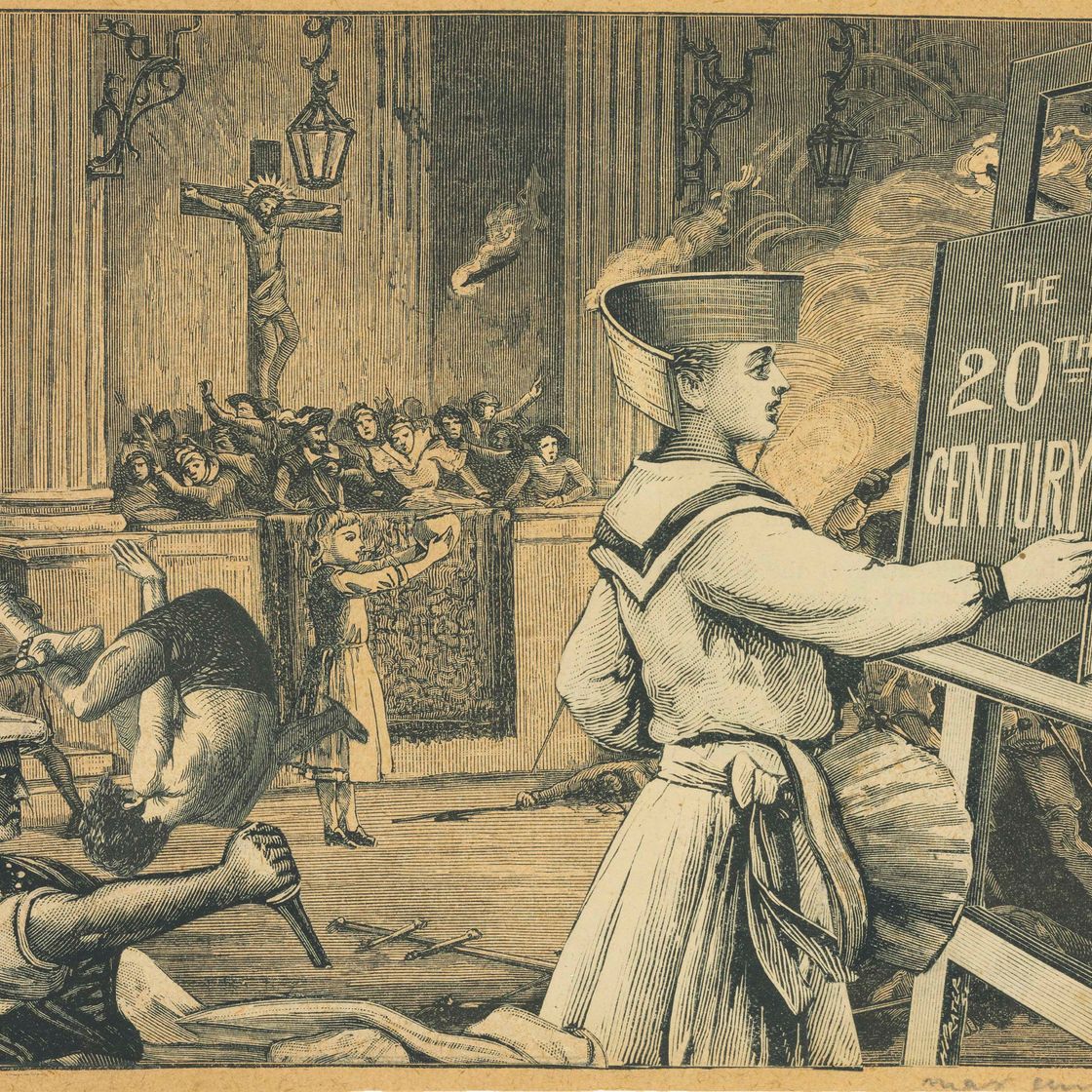 Max Ernst — Голос Р.П.: "Эх, петиоты, наши дни - это время большого дня. Свершившиеся деяния - это раскаяние и стремление избавиться от величайших превратностей судьбы, благоразумия, любви и милосердия".