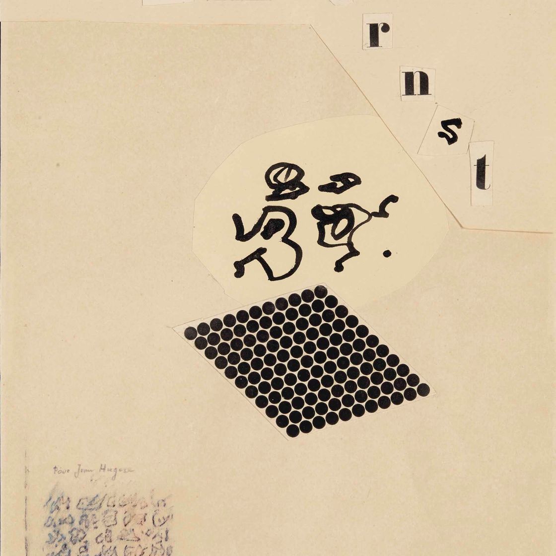 Max Ernst — Проект для кувертюры каталога выставок Макса Эрнста, критиков и создателей гравюр