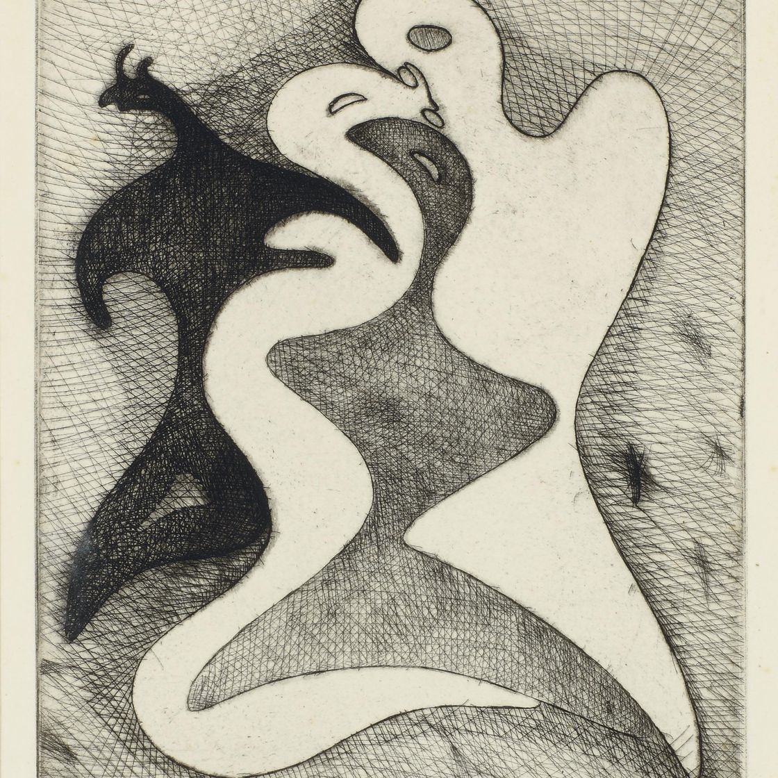 Max Ernst — Опасные корреспонденции из портфолио Brunidor, №1 (Spies & Leppien 25)