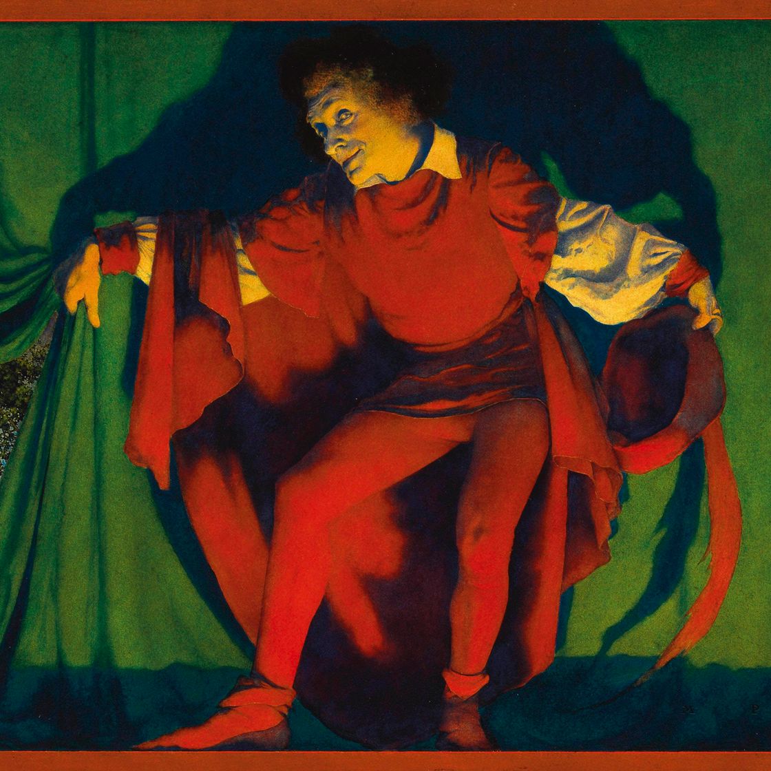 Maxfield Parrish — Управляющий задергивает занавеску