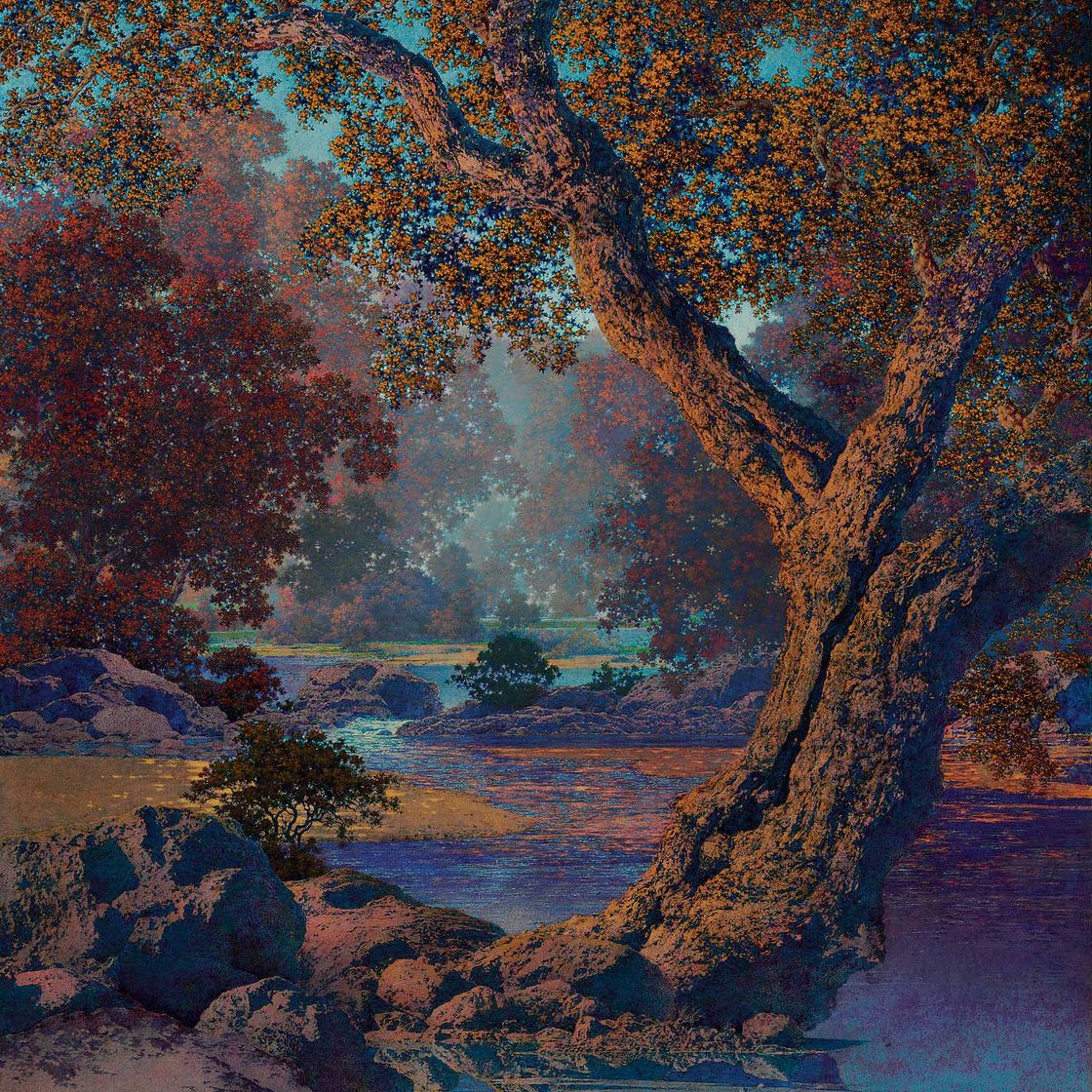 Maxfield Parrish — Осенний ручей