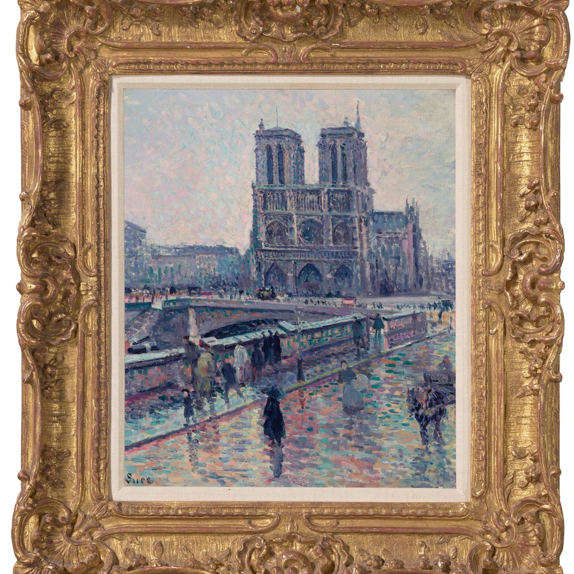 Maximilien Luce — Берега Сены рядом с Нотр-Дам-су-ла-Плю, изображение 2