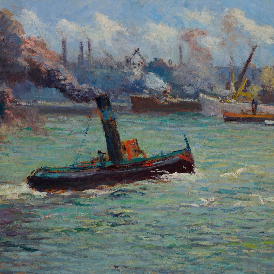 Maximilien Luce — Порт-де-Руан, изображение 1