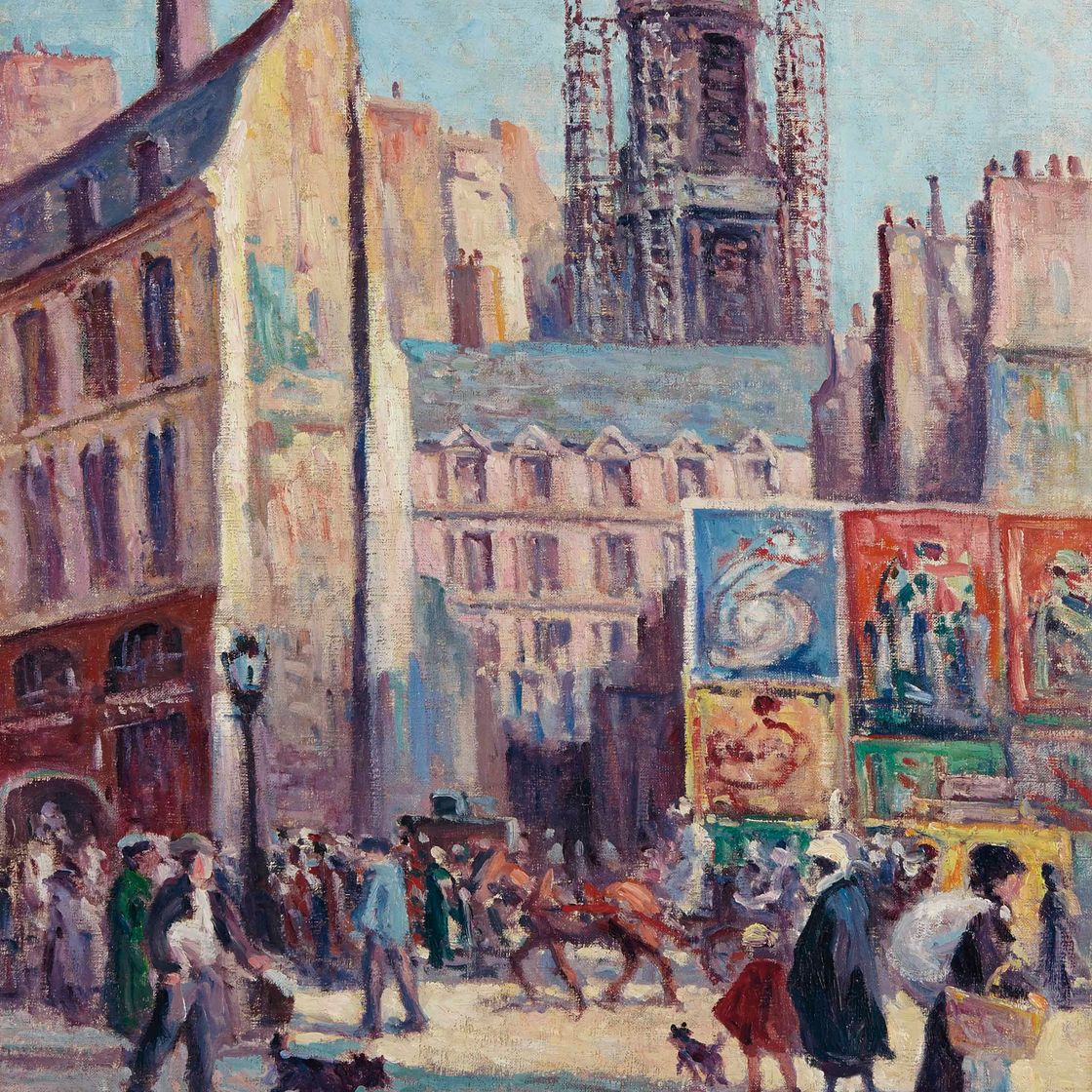 Maximilien Luce — Улица Вю-де-Пари, ле-Аффиш