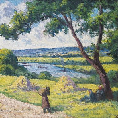 Maximilien Luce — Набережная Сены, вю-де-о-де-Мерикур