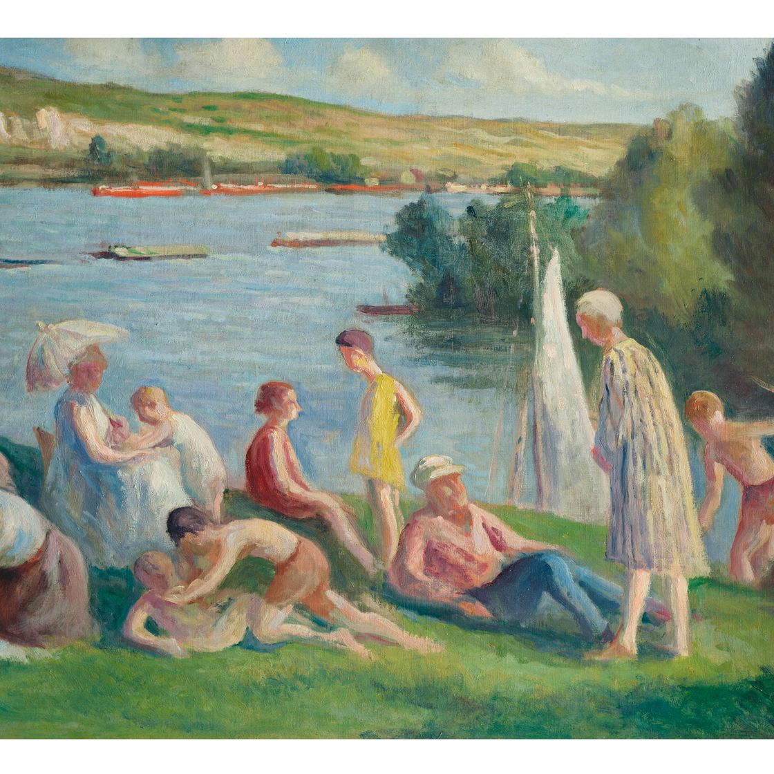 Maximilien Luce — Мерикур, столица на берегу Сены, изображение 1