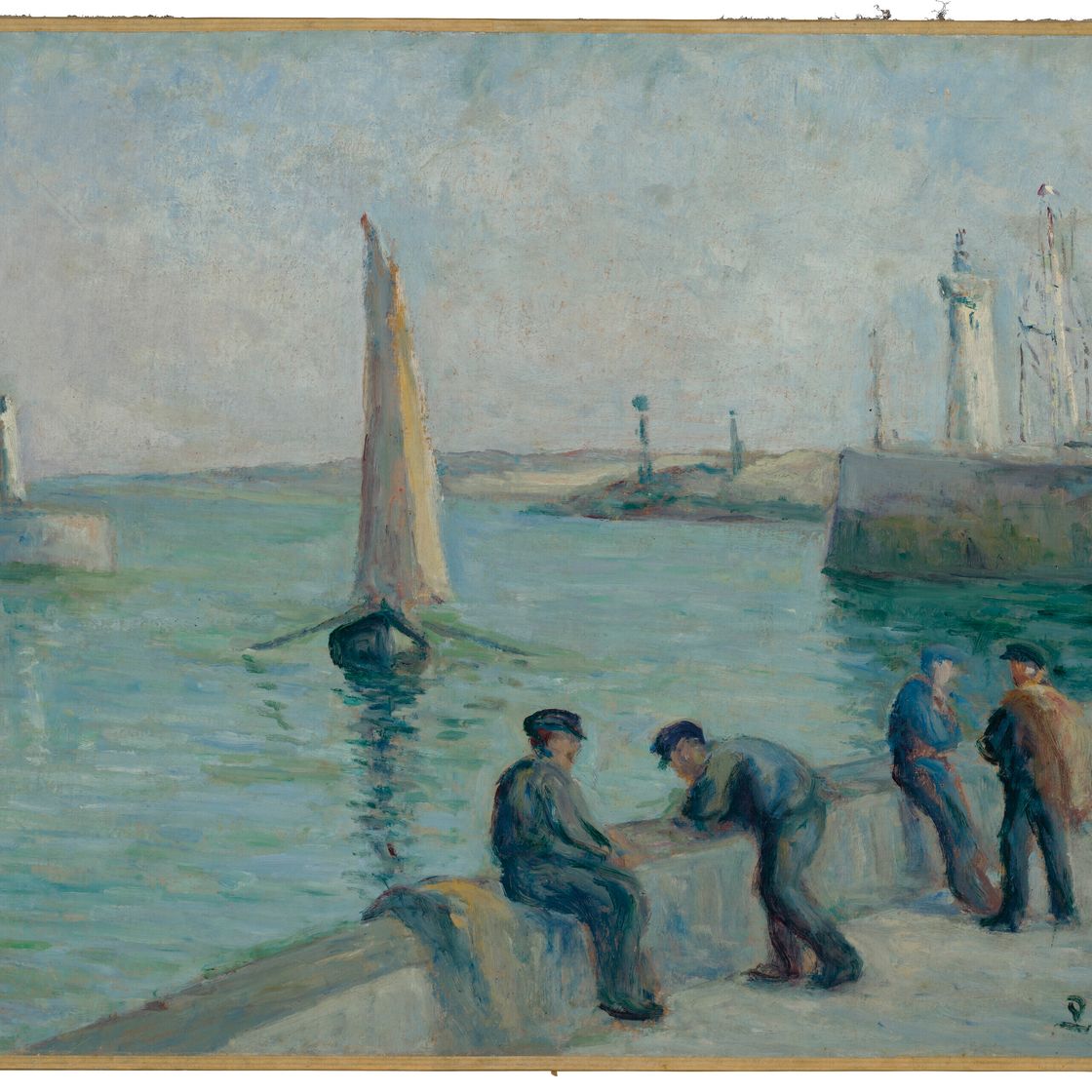 Maximilien Luce — Онфлер, Пешер-сюр-ле-Порт, изображение 2