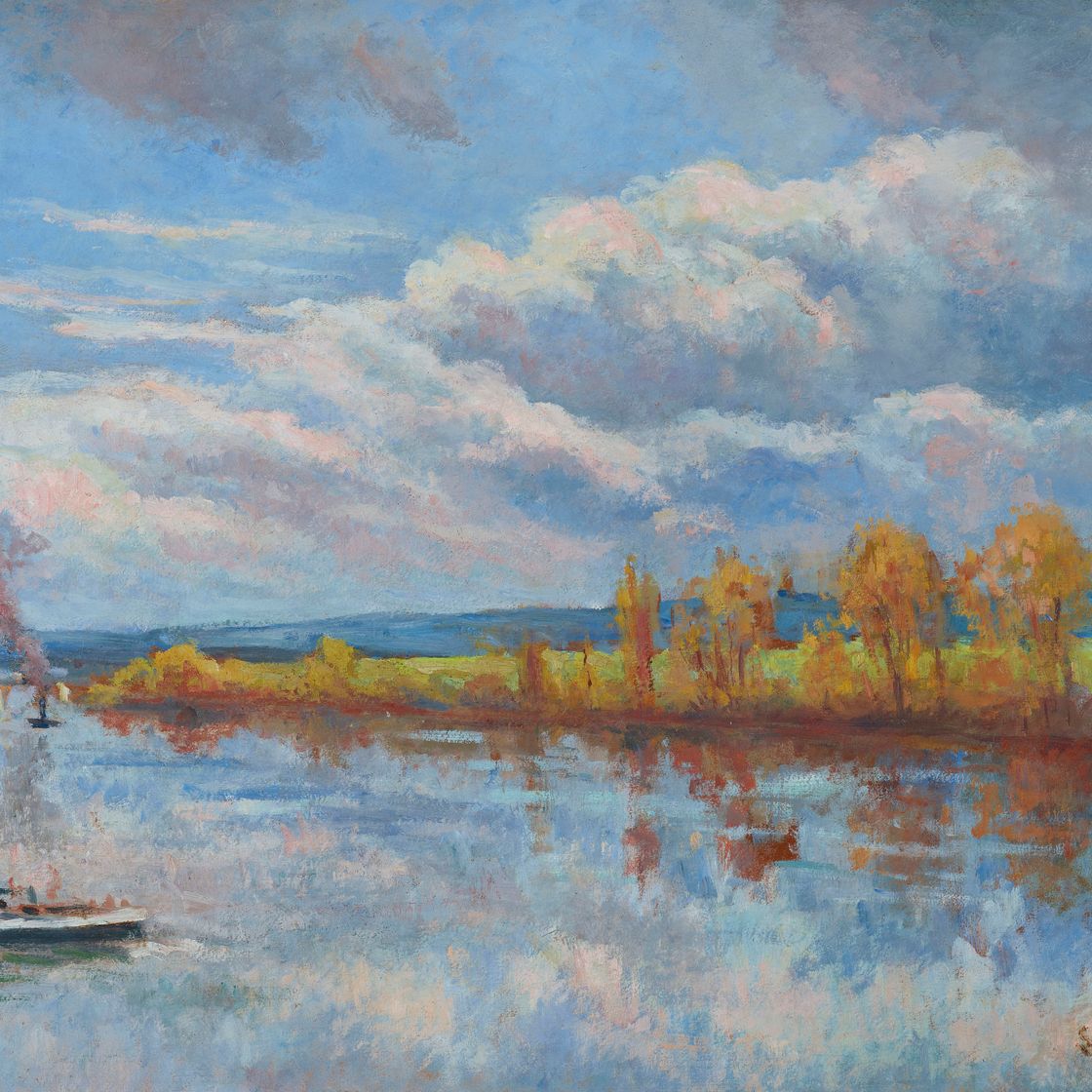 Maximilien Luce — Берега Сены в Герне