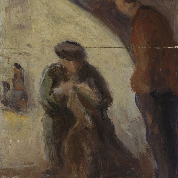 Maximilien Luce — Мендианты на набережной