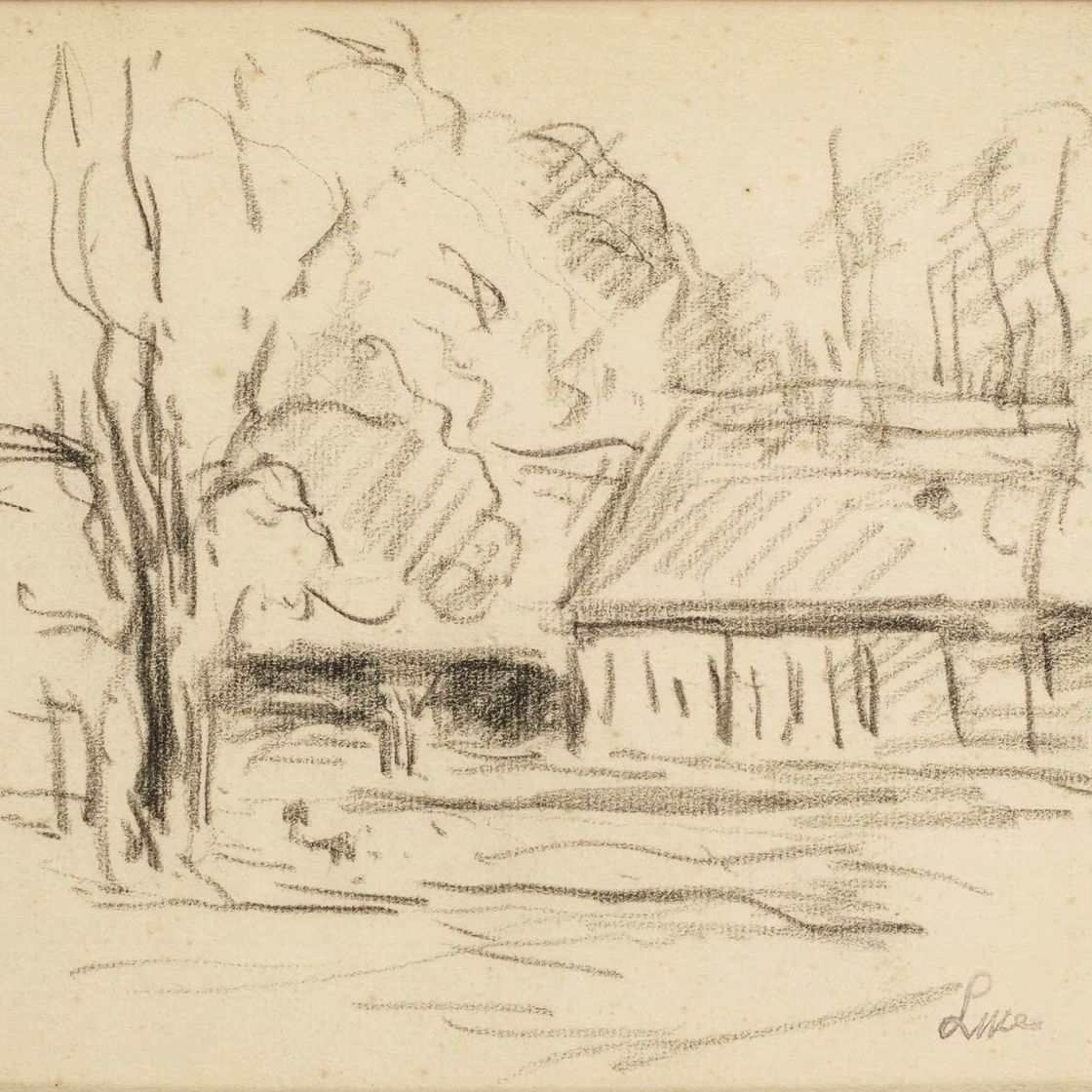 Maximilien Luce — Дом антуража в Арбре