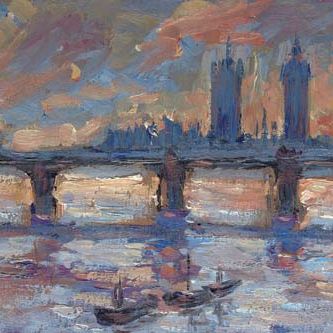 Maximilien Luce — Лондон, Тамиза, званый вечер