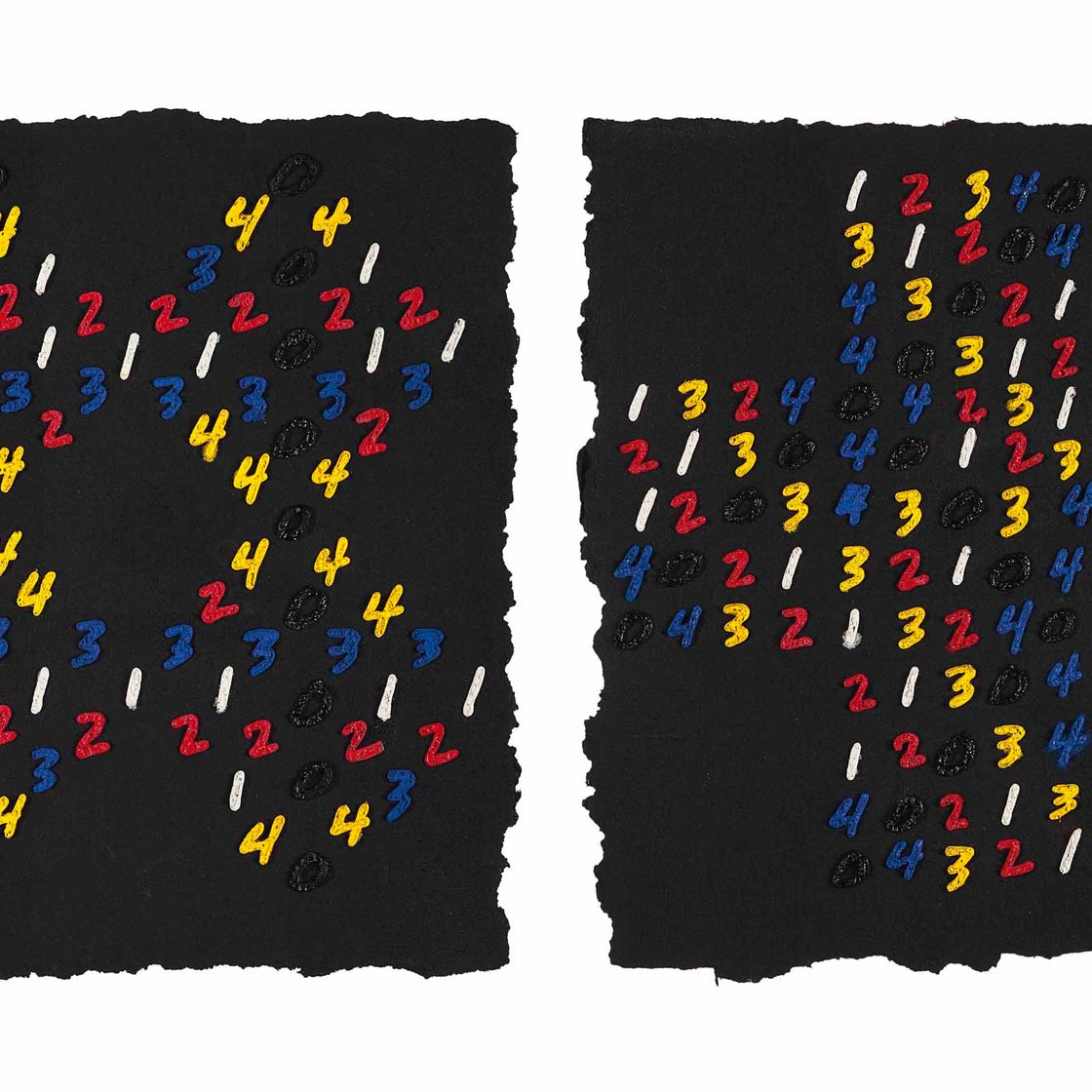 Mel Bochner — Подсчет: (Взаимосвязанные квадраты)