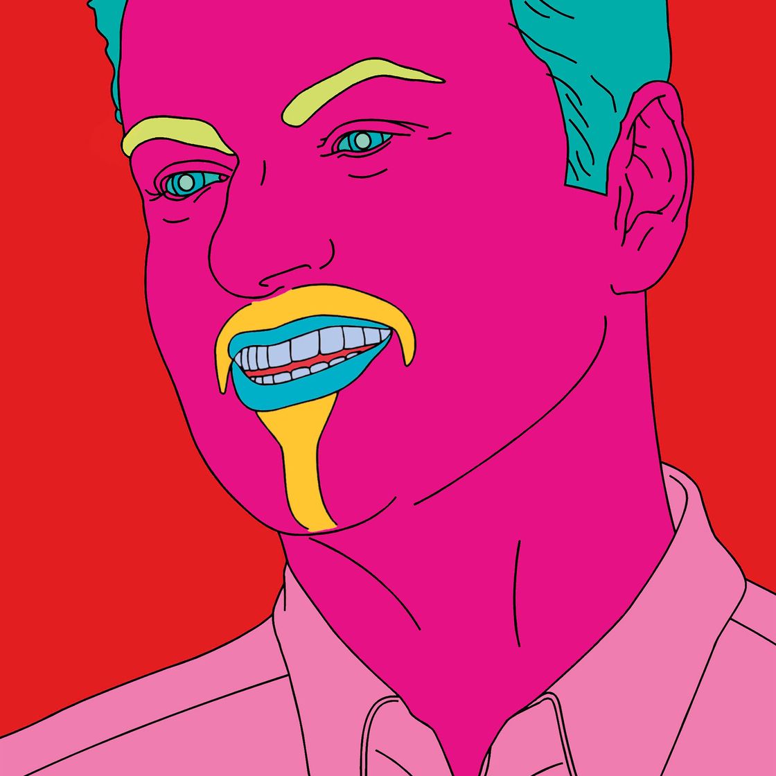 Michael Craig-Martin — Заказной портрет без названия (Джордж)