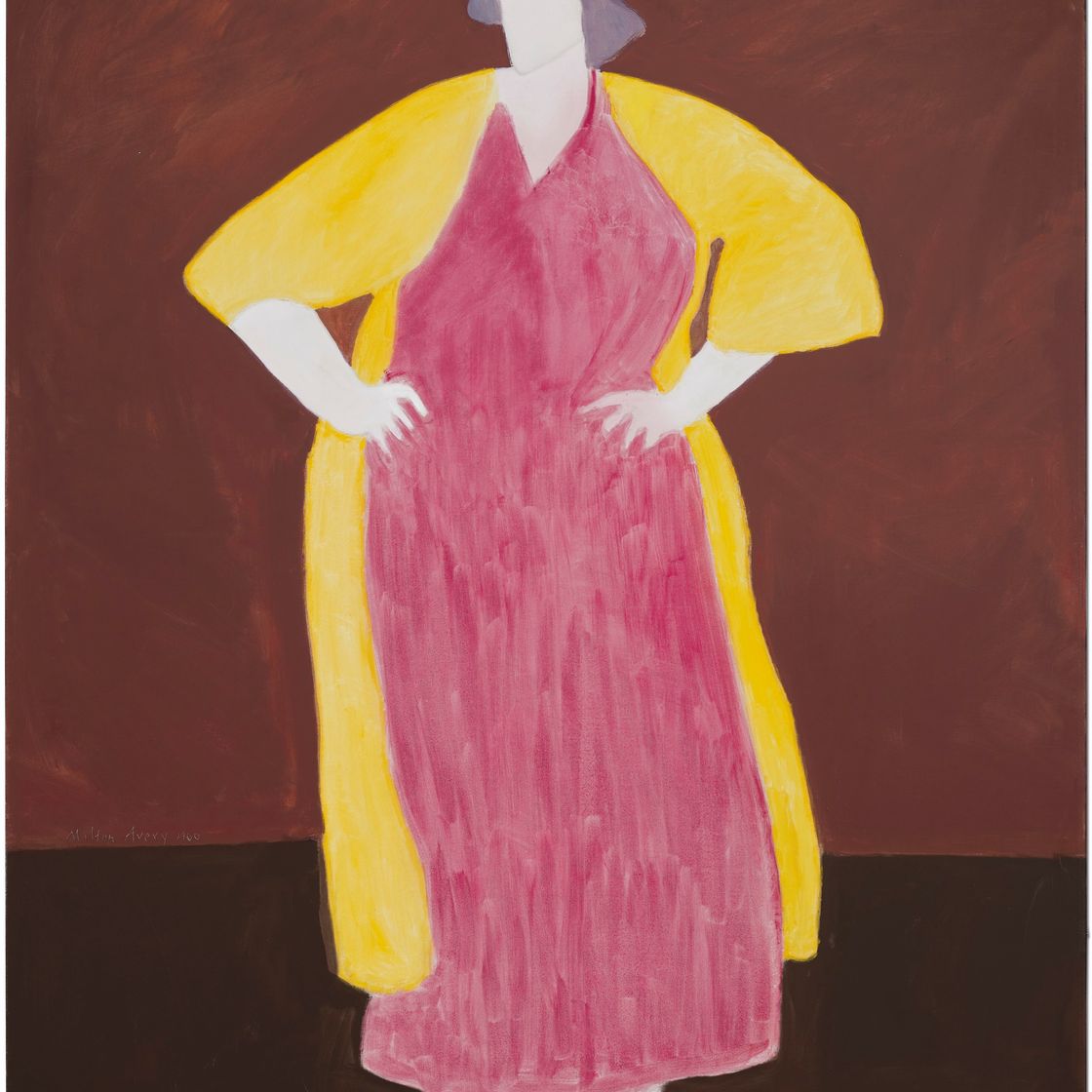 Milton Avery — Желтая мантия