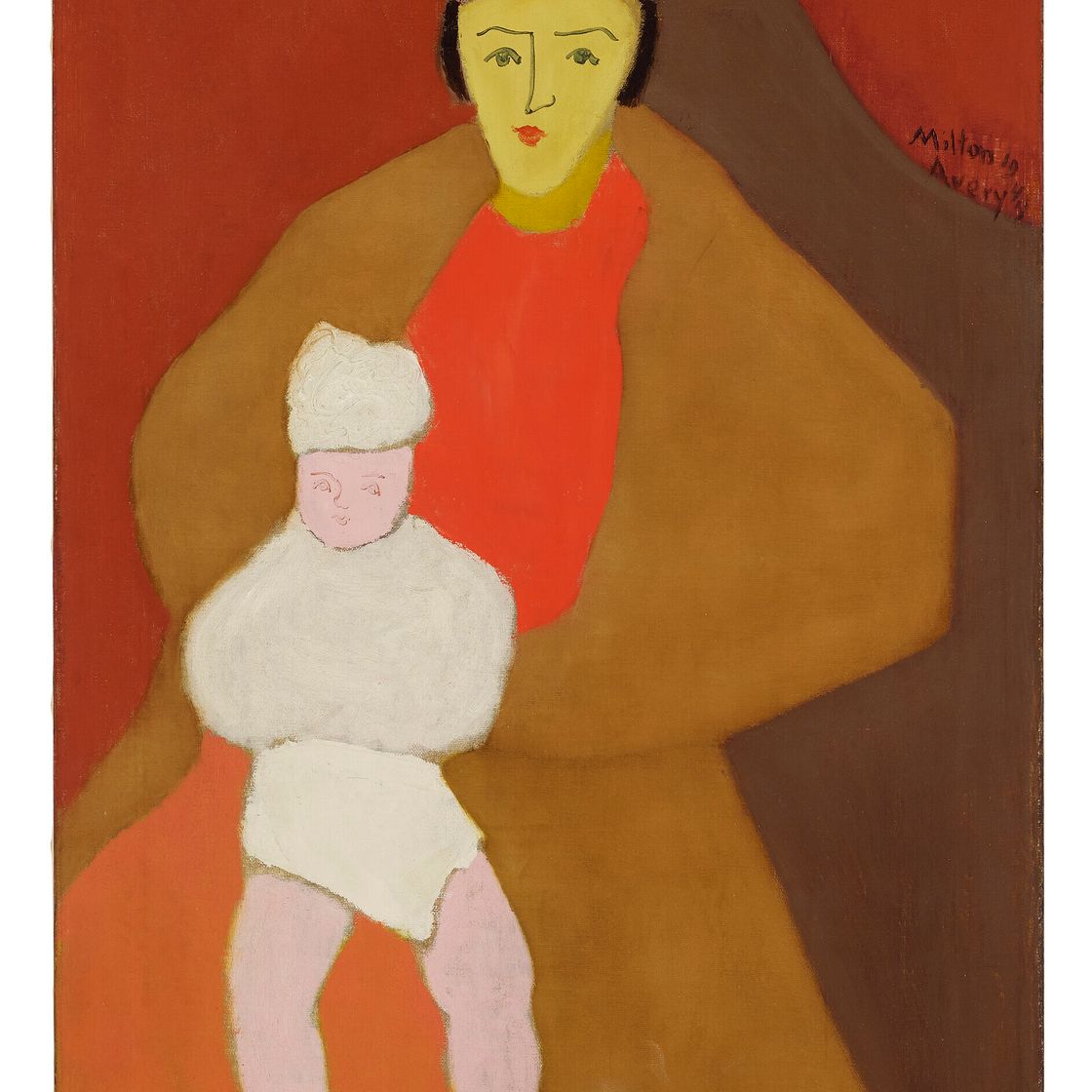Milton Avery — Мать и дитя, изображение 1