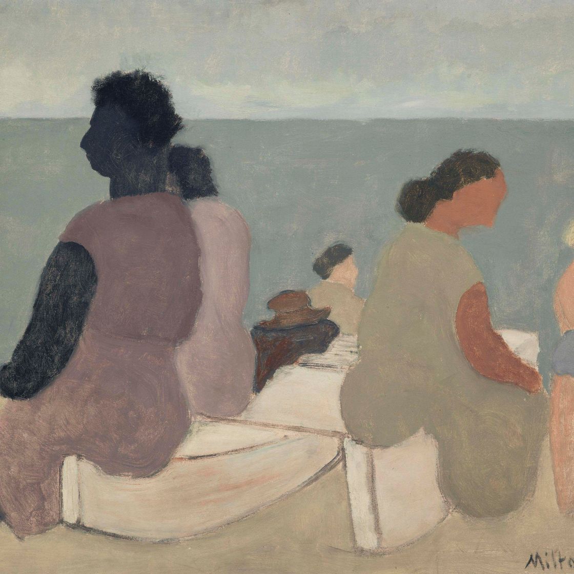 Milton Avery — Сидящие на берегу моря