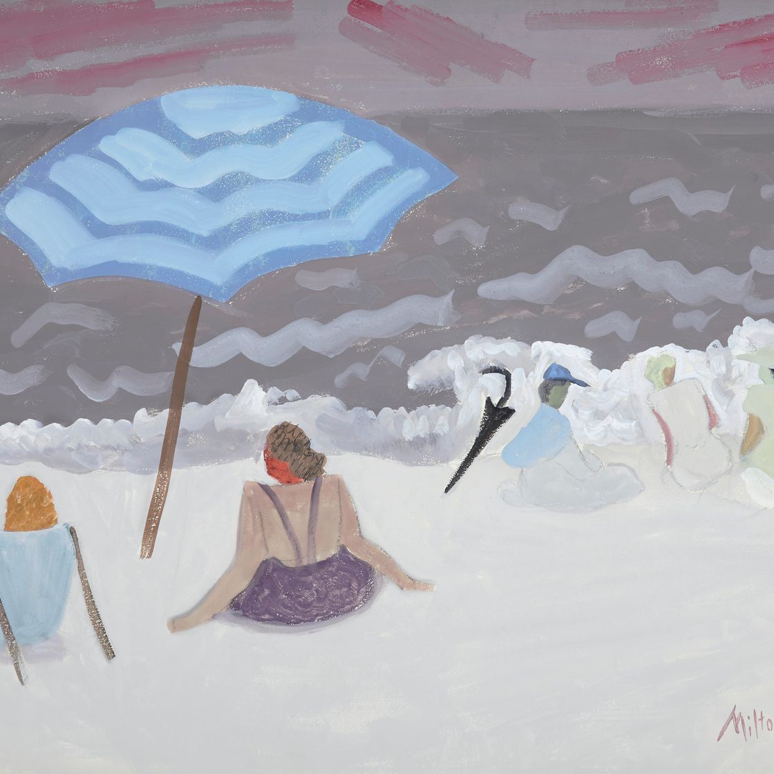 Milton Avery — Темное море, Бледный пляж