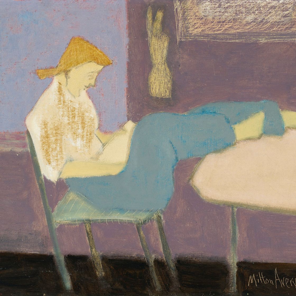 Milton Avery — Без названия (Читатель), изображение 1