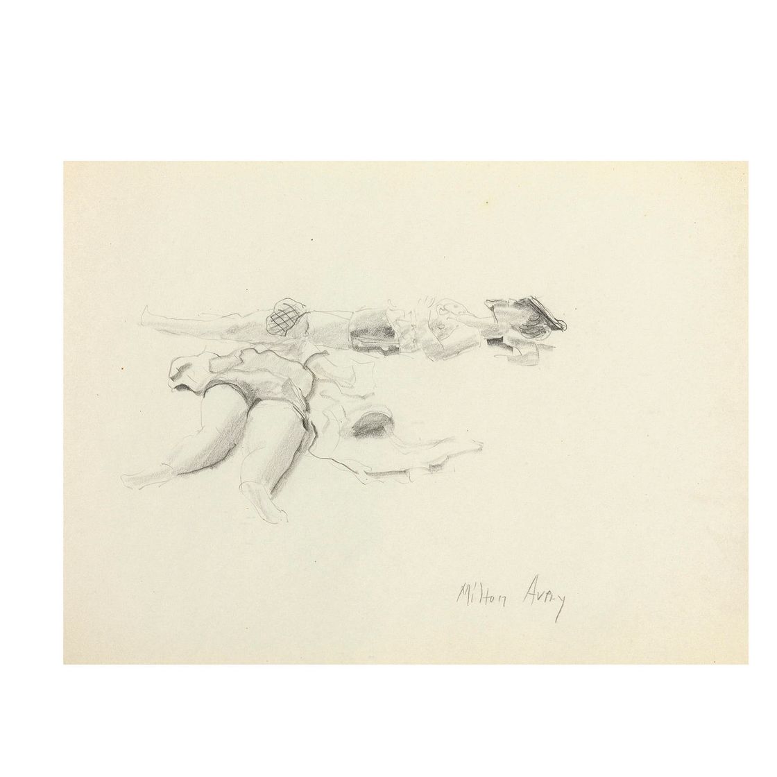 Milton Avery — Вечерний пляж, изображение 2