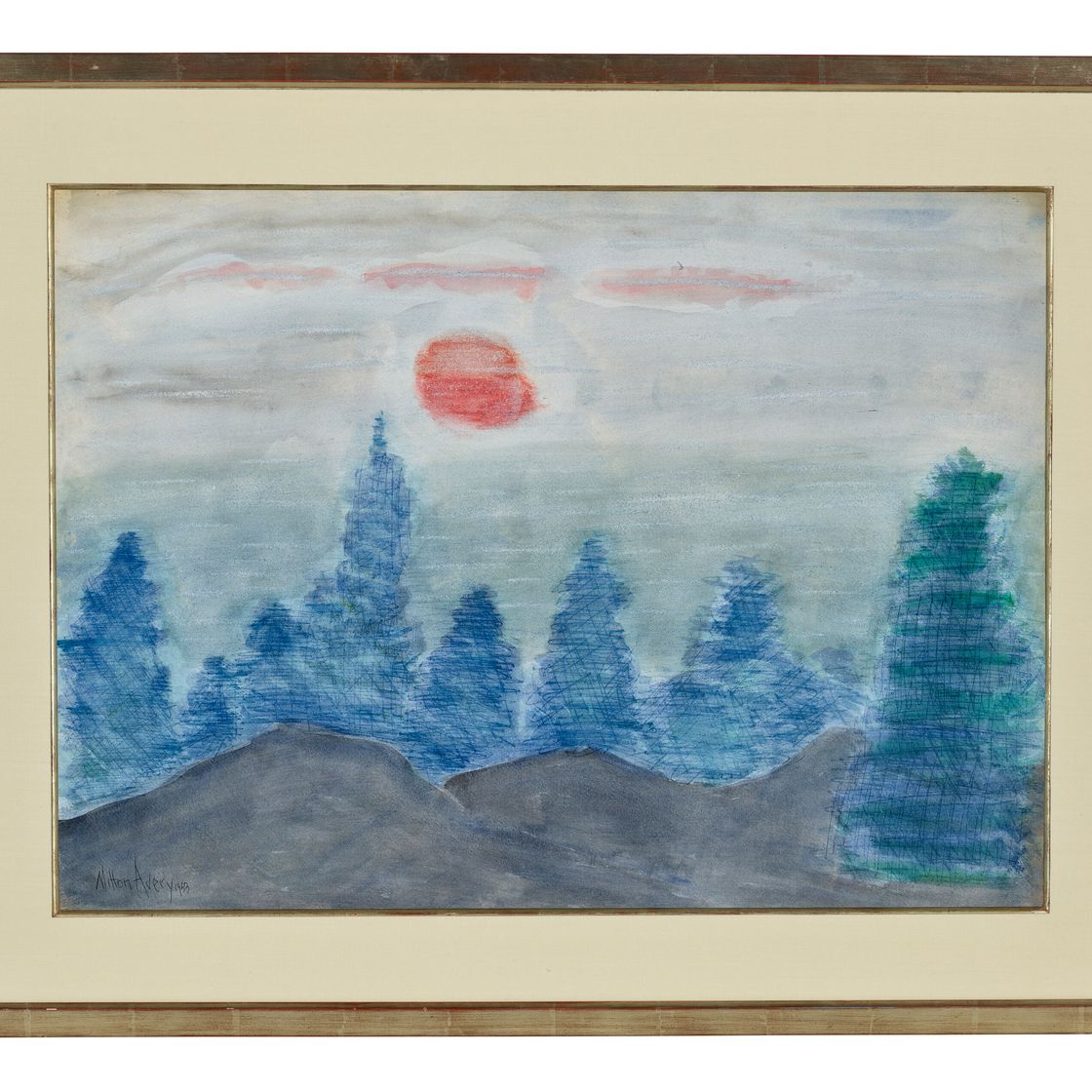 Milton Avery — Солнце Над Елями, изображение 2