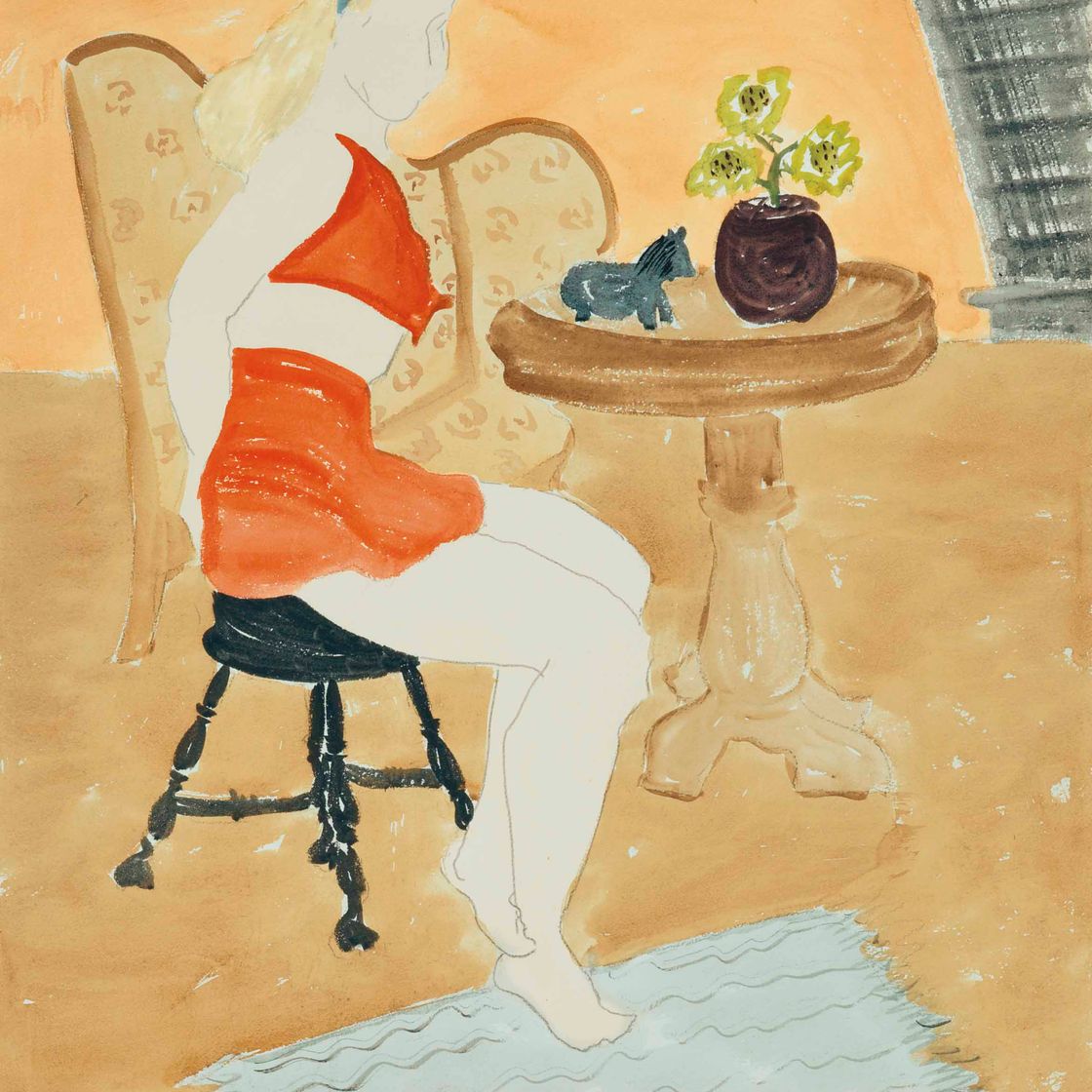 Milton Avery — Стелла в красном