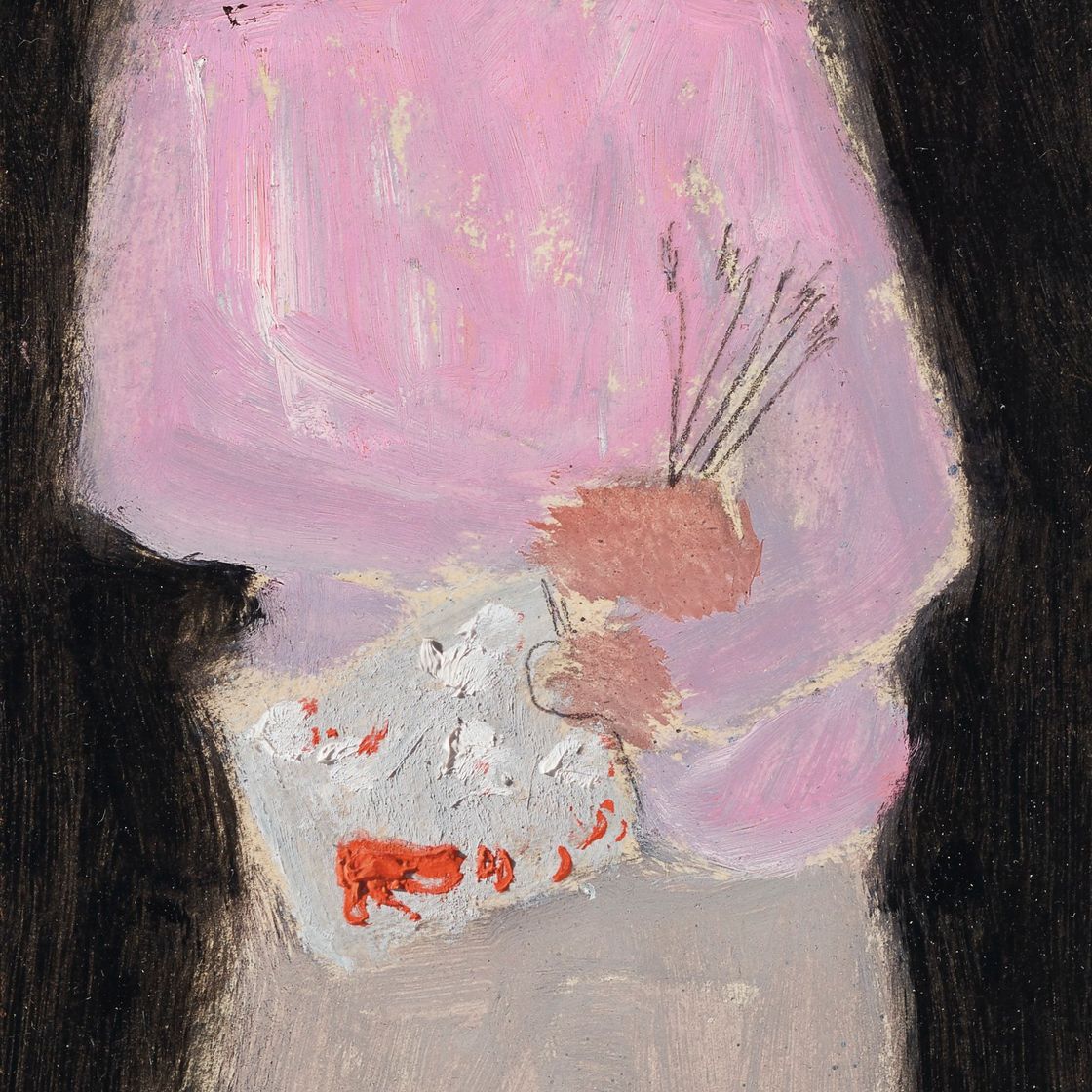 Milton Avery — Автопортрет с палитрой