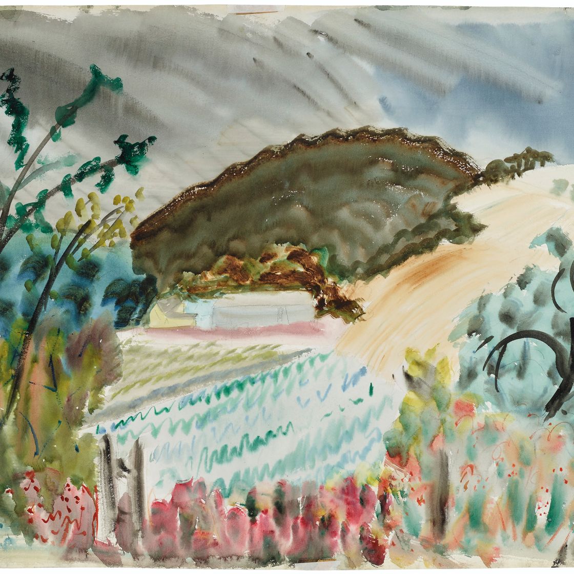Milton Avery — Летние зарисовки и осенние поля : Двусторонняя работа, изображение 3