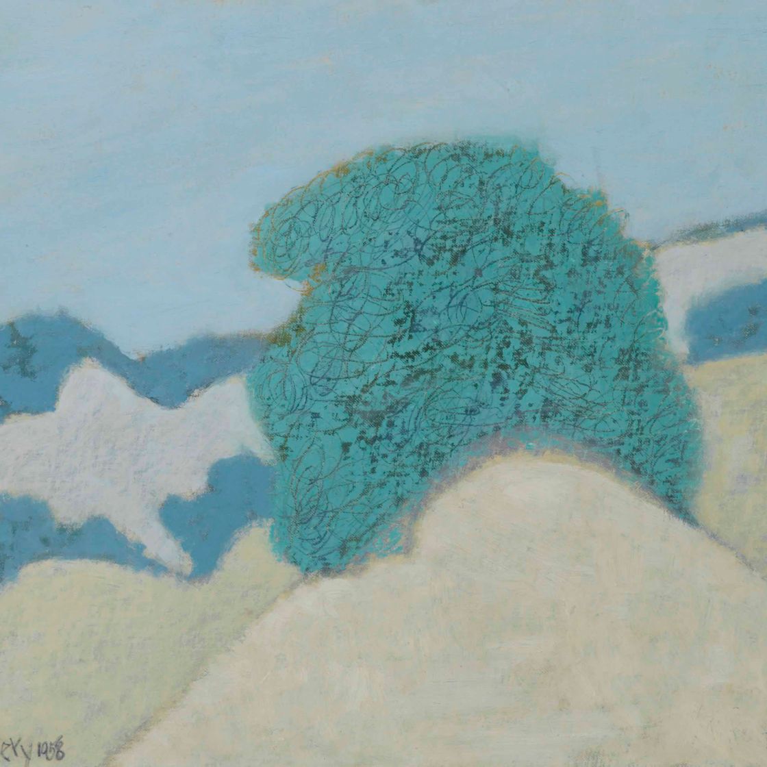 Milton Avery — Кусты на дюнах