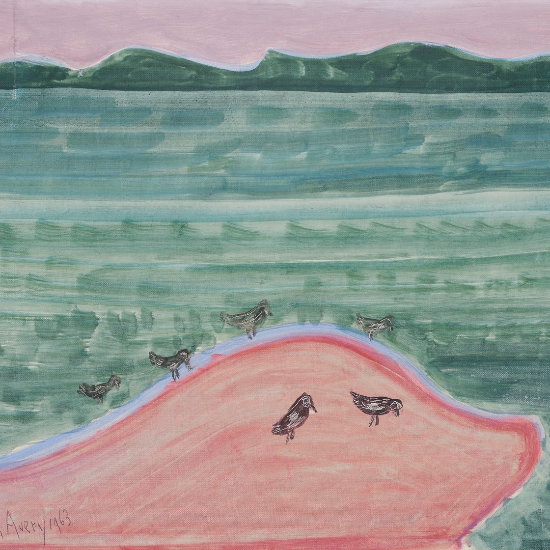 Milton Avery — Розовый песок, Розовое Небо