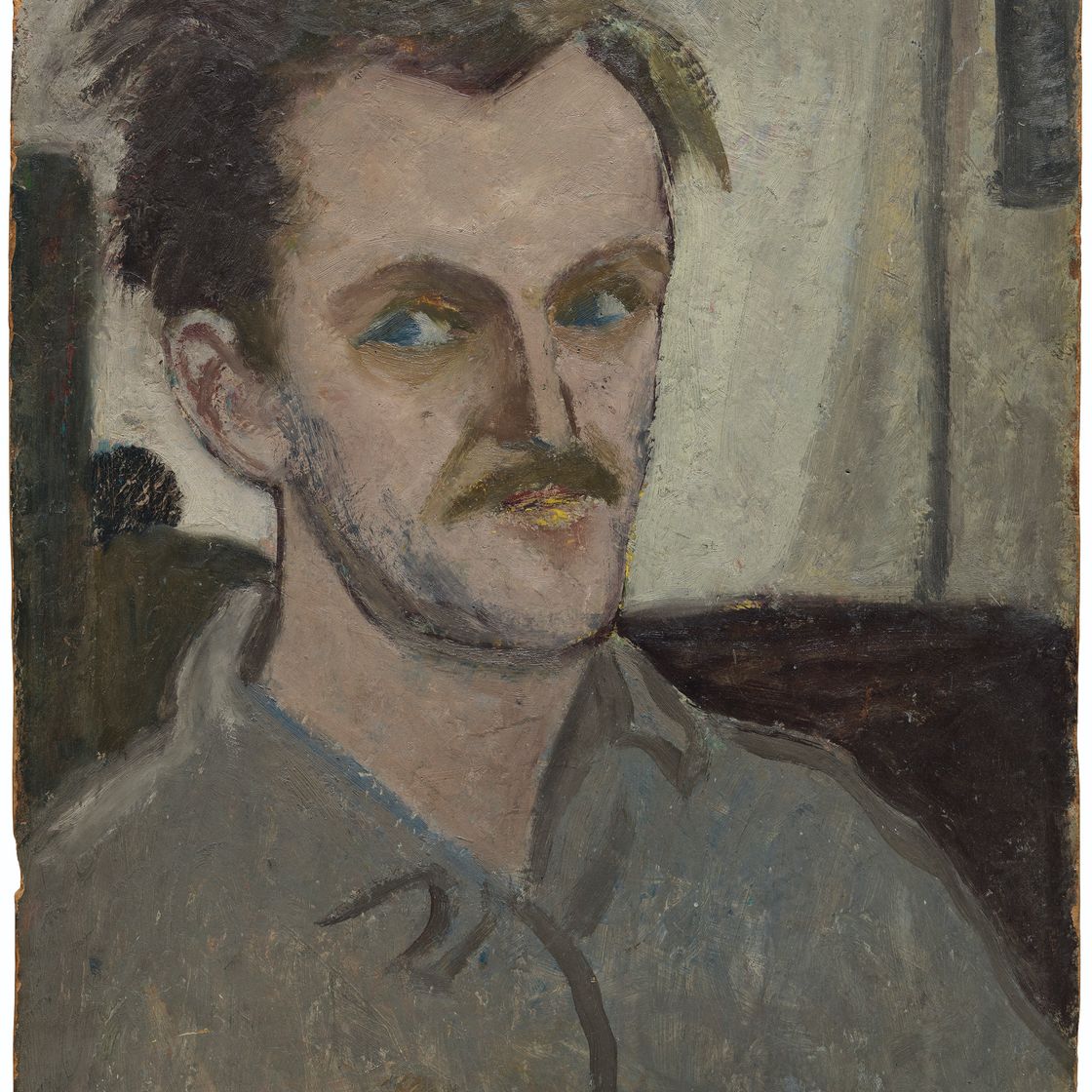 Milton Avery — Автопортрет и натюрморт : Двусторонняя работа, изображение 1