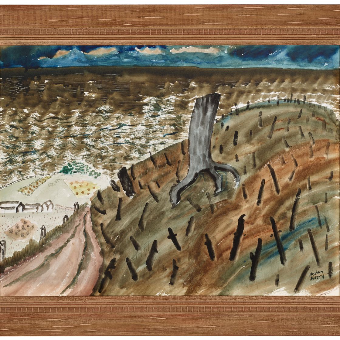 Milton Avery — Сожженный холм у моря, изображение 2