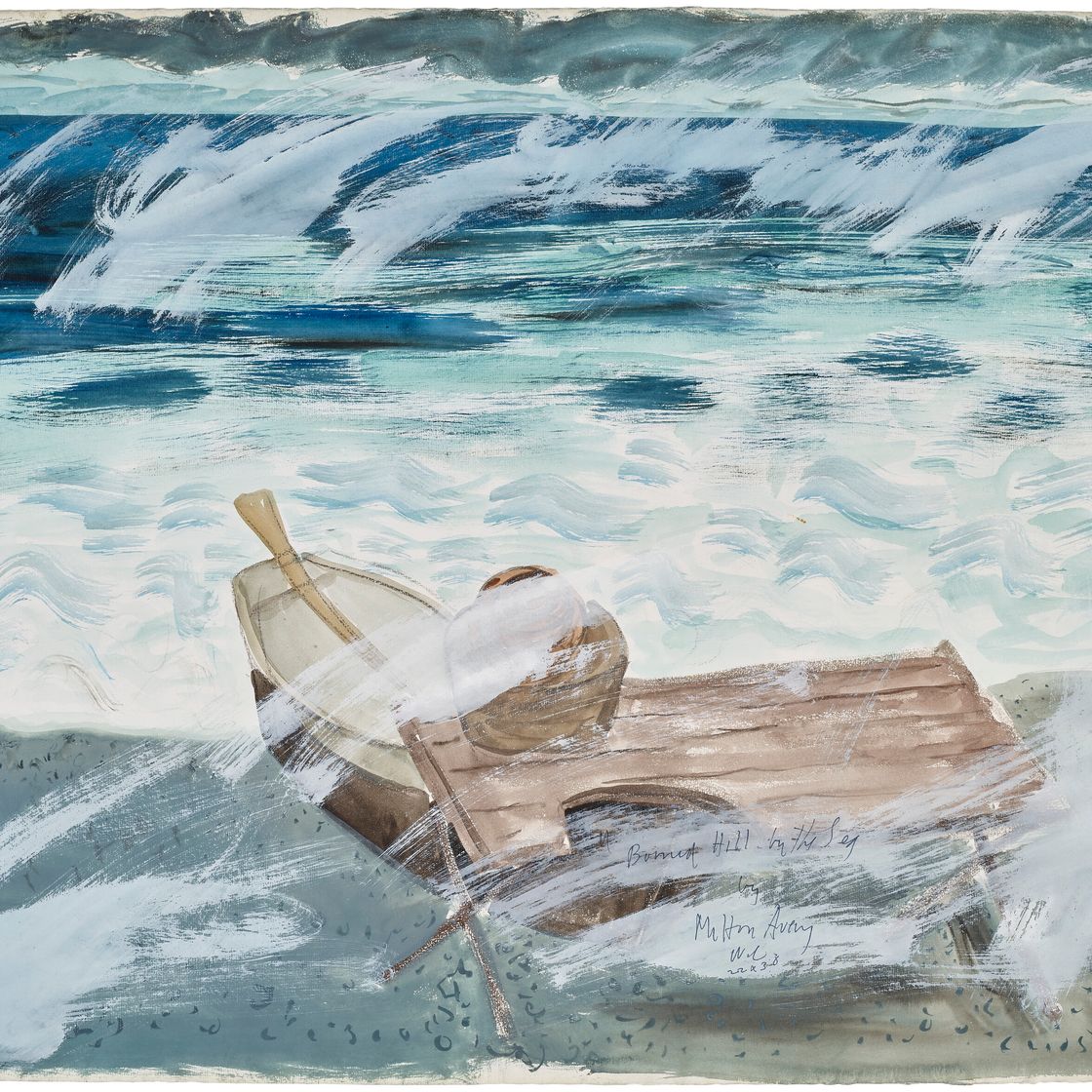 Milton Avery — Сожженный холм у моря, изображение 4