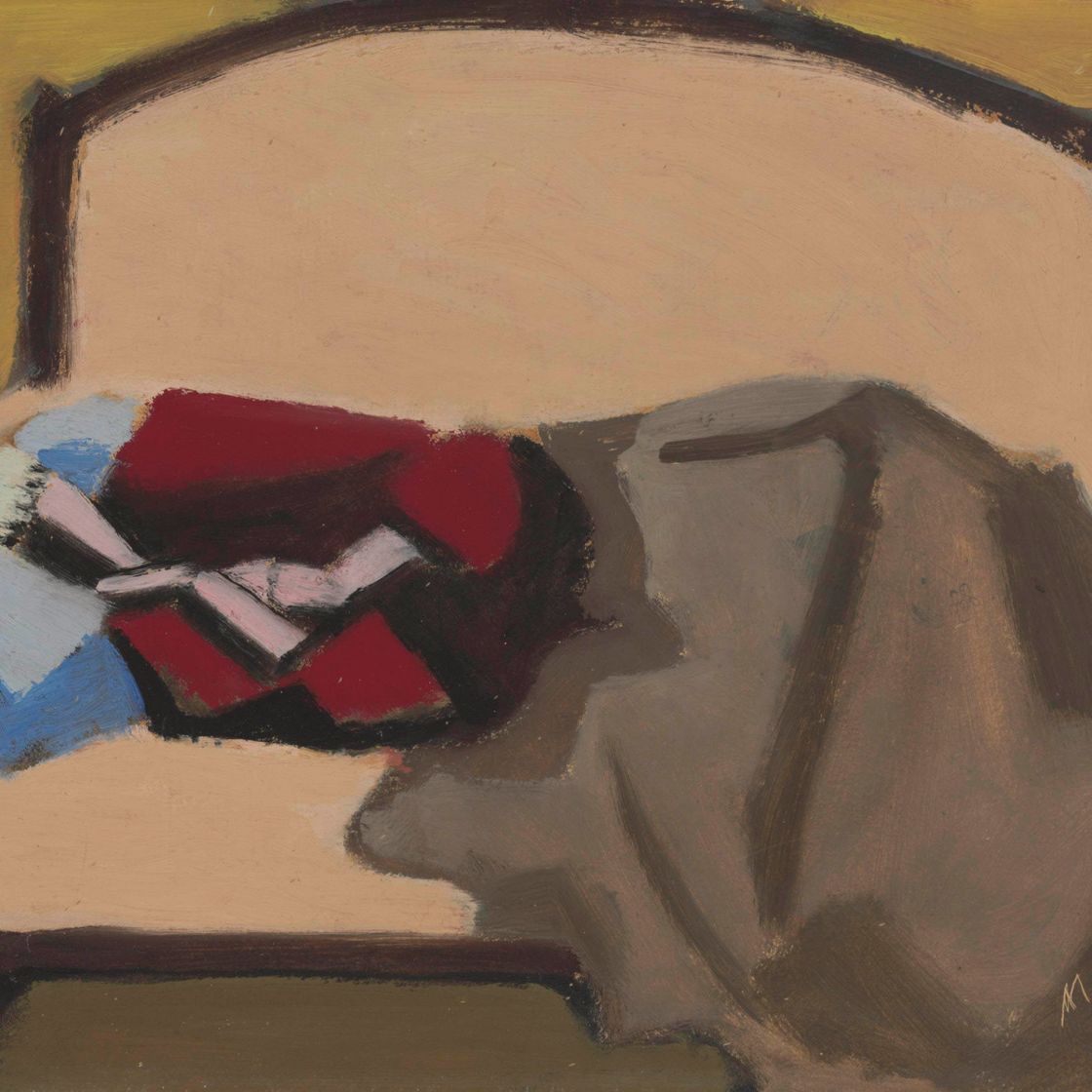 Milton Avery — Спящая женщина на диване