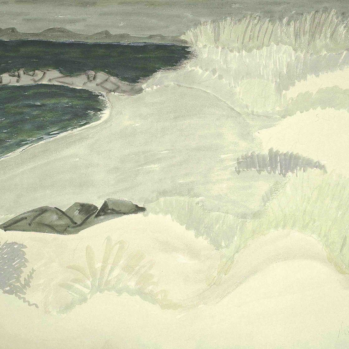 Milton Avery — Темная бухта, Бледные дюны