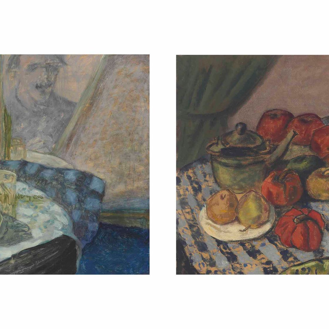 Milton Avery — Автопортрет с натюрмортом