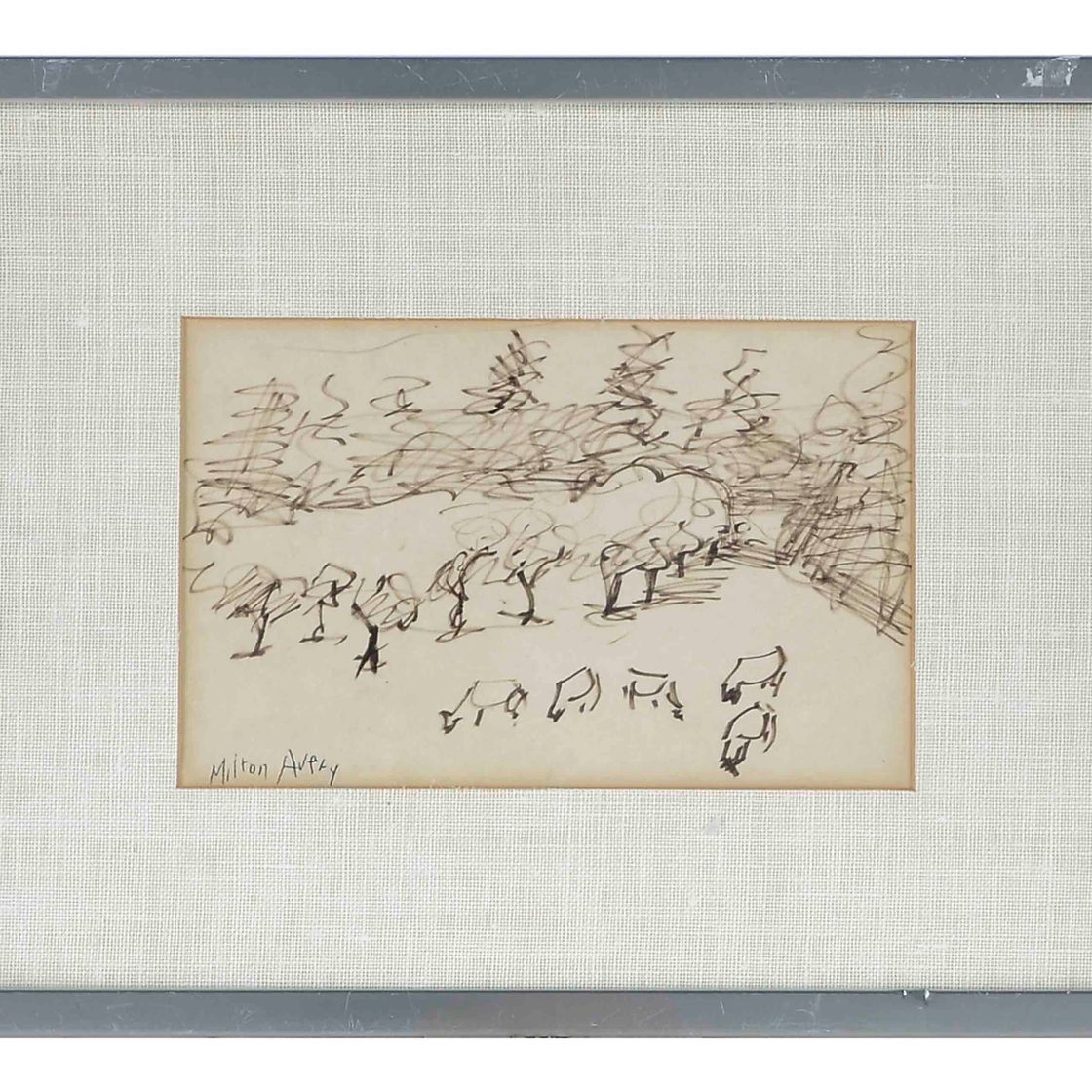 Milton Avery — Без названия (Деревья)