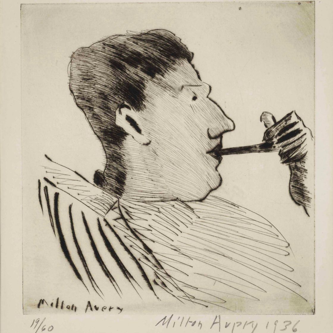 Milton Avery — Ротко с трубкой