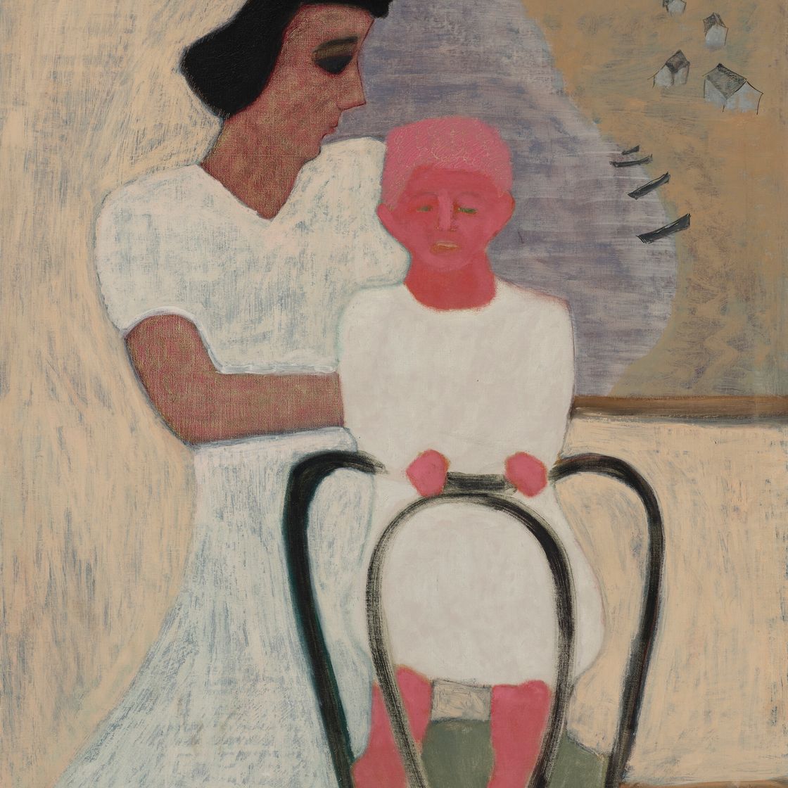 Milton Avery — Мать и дитя на берегу моря, изображение 1