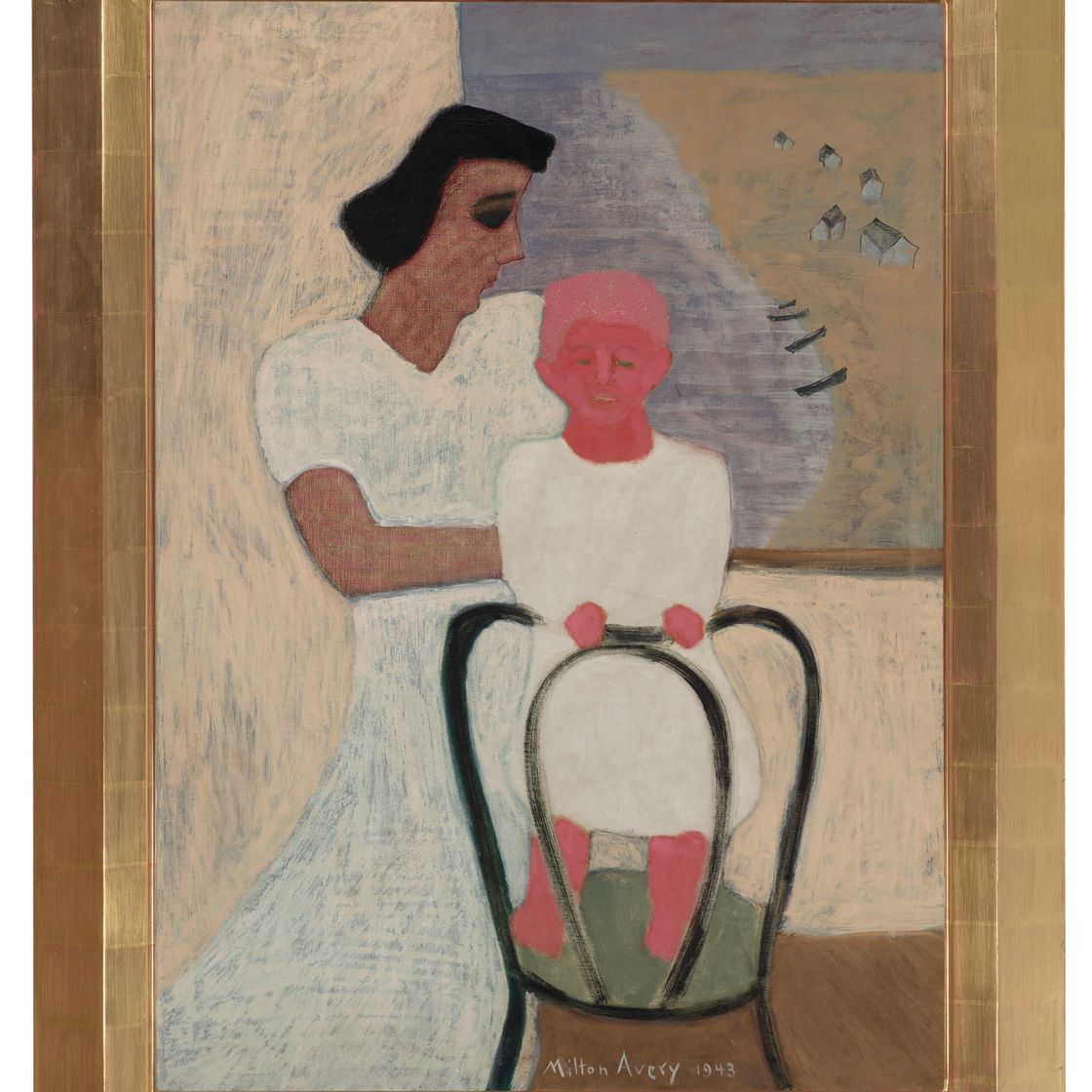 Milton Avery — Мать и дитя на берегу моря, изображение 2
