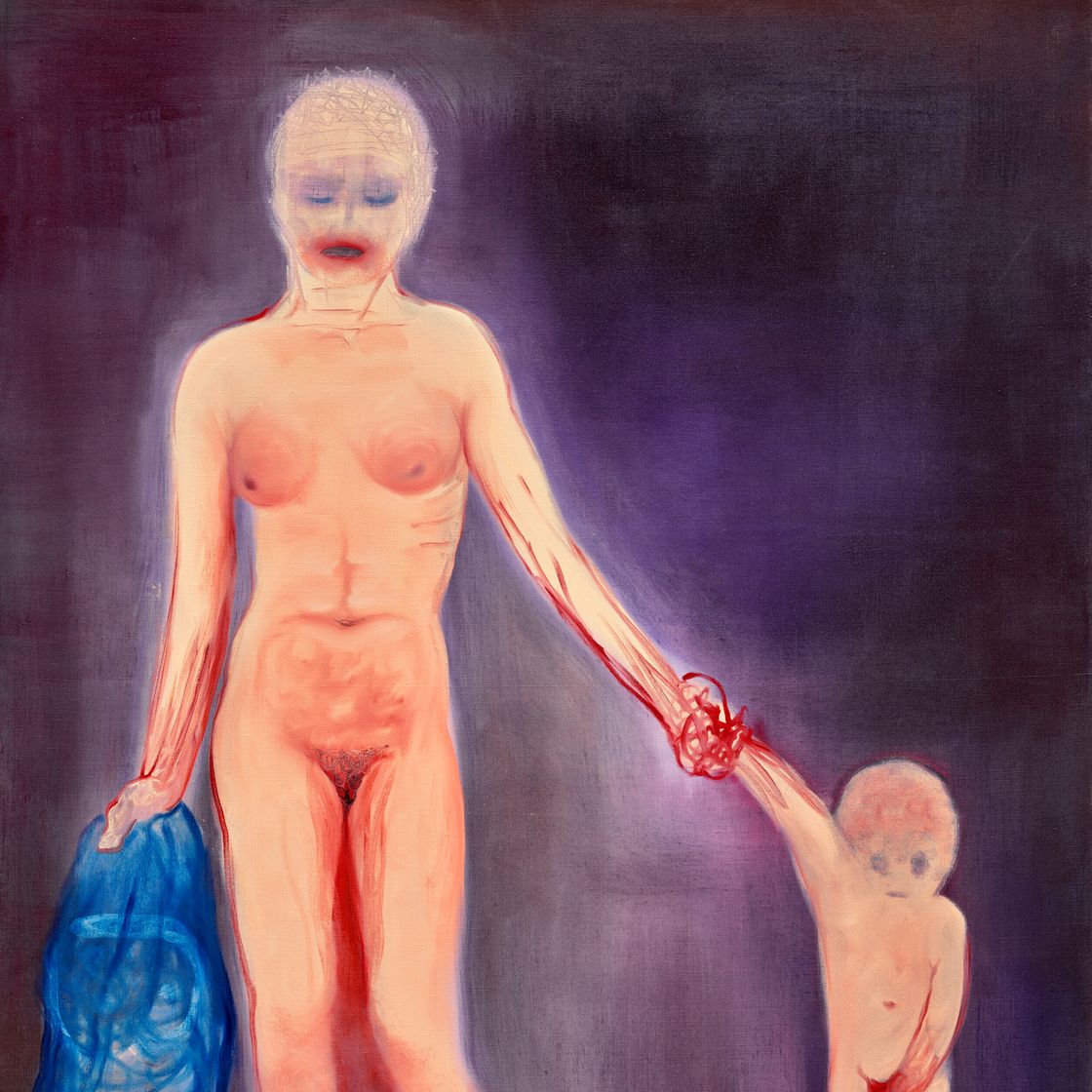 Miriam Cahn — ФЛЮХТ (mit geschwister fluchten), 2010 + 26.02.2020 (ПОБЕГ (бегство с братьями и сестрами), 2010 + 26.02.2020)