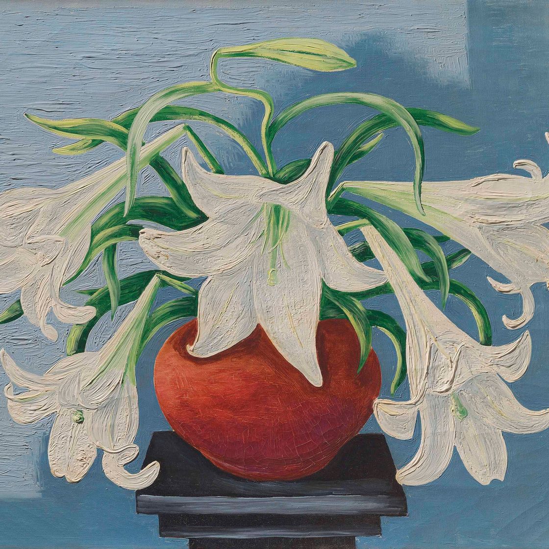 Moise Kisling — Ваза де лис