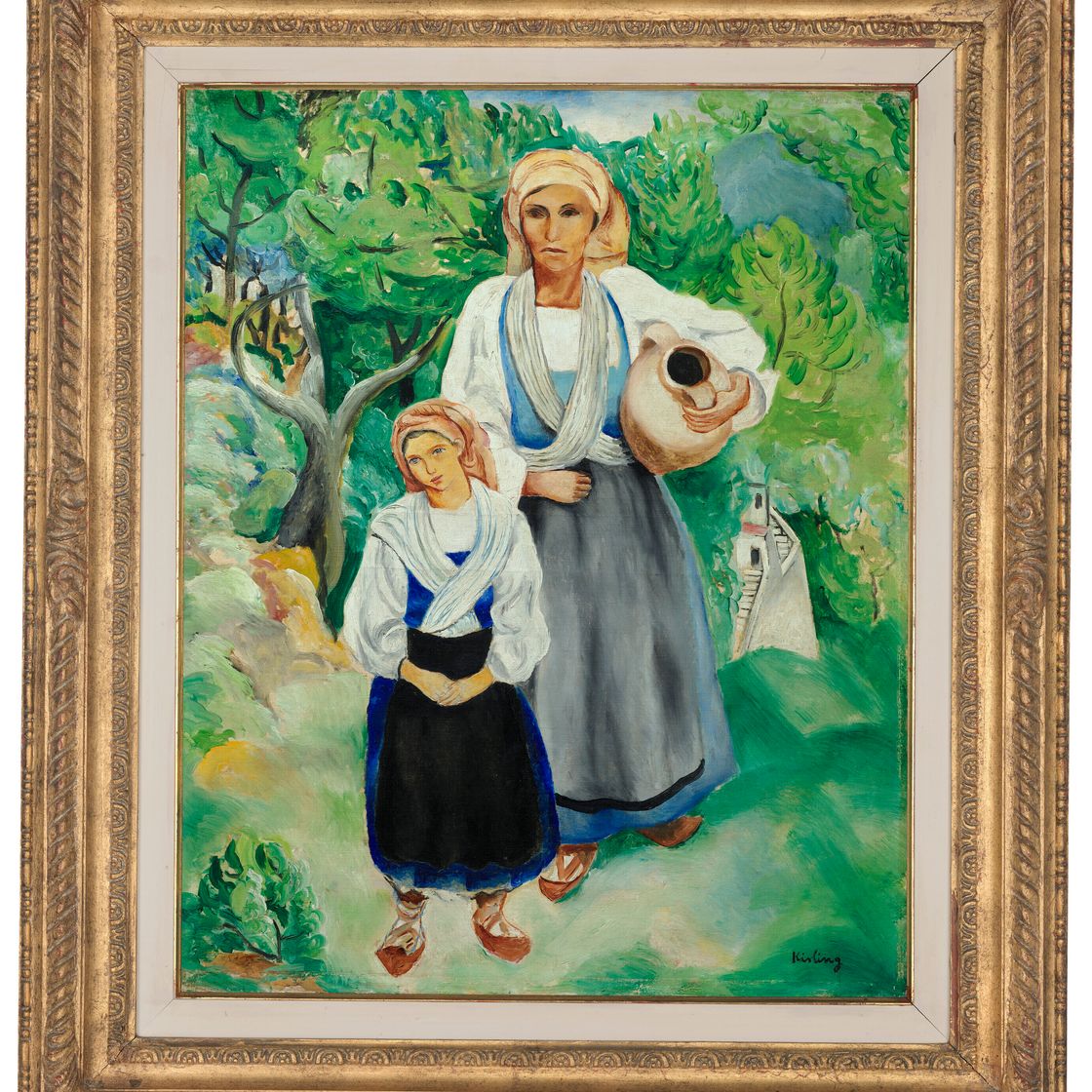 Moise Kisling — Пейсанны в традиционном костюме, изображение 2