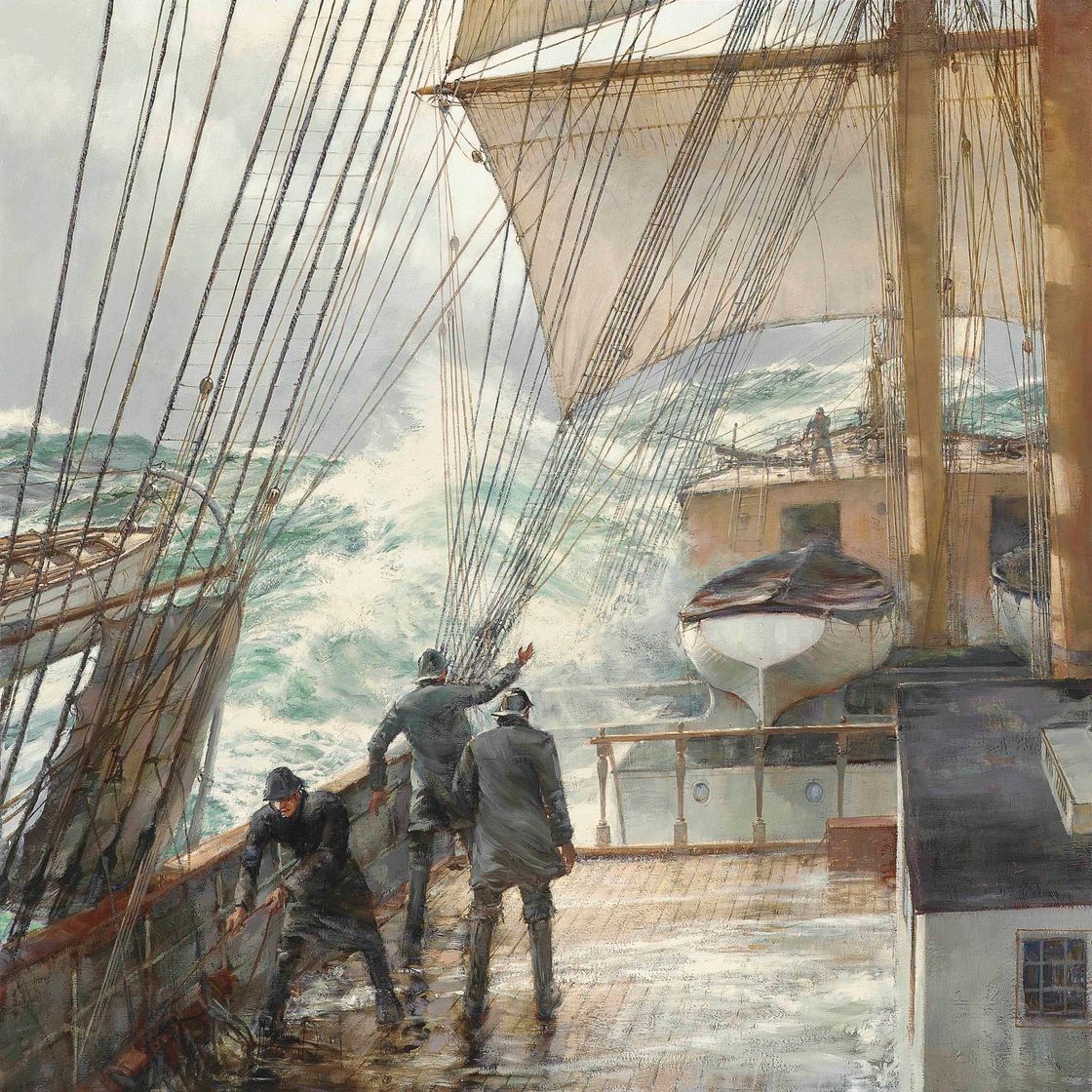 Montague Dawson — Борьба со стихией