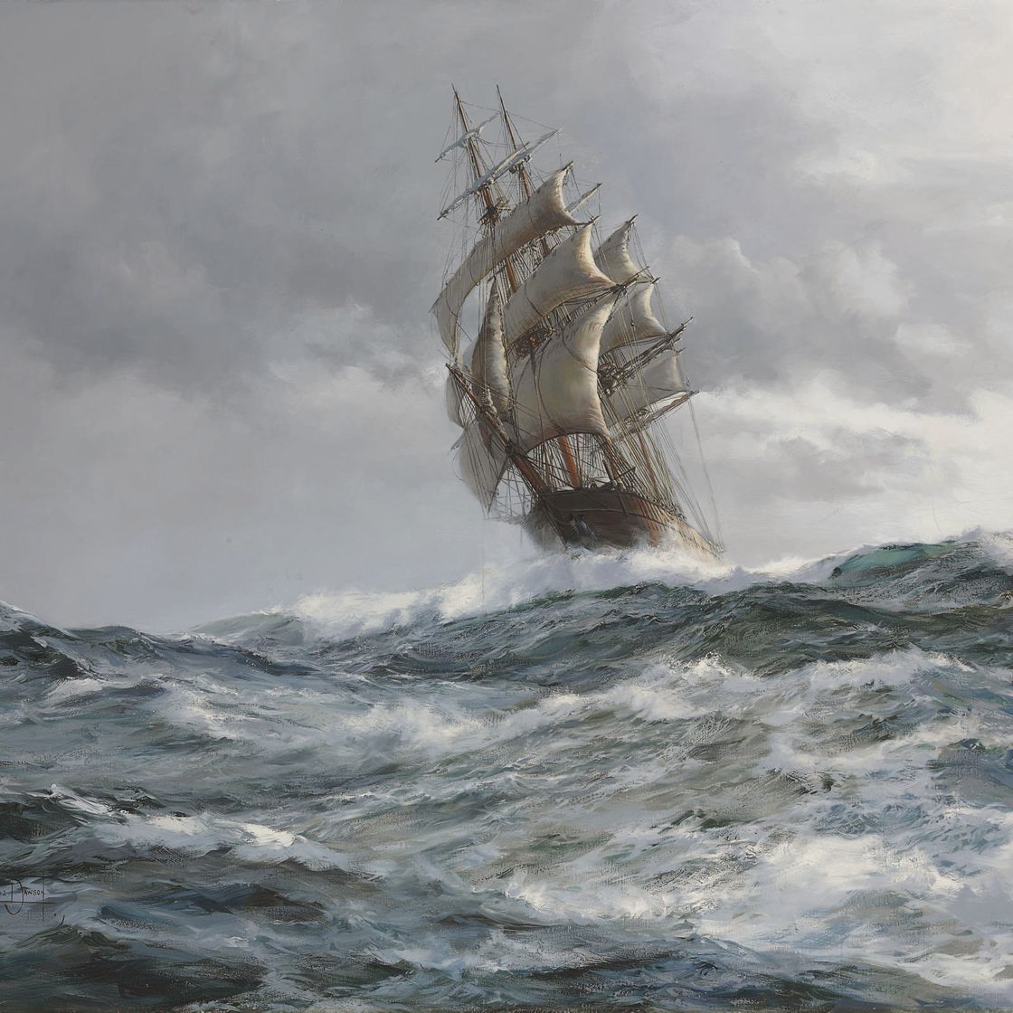 Montague Dawson — Бушующий океан: Клипер "Титания"