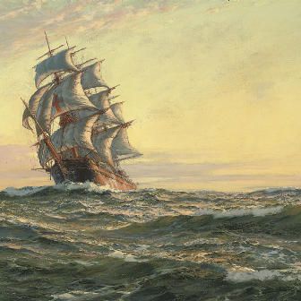 Montague Dawson — Пакетбот-дредноут "Янки"