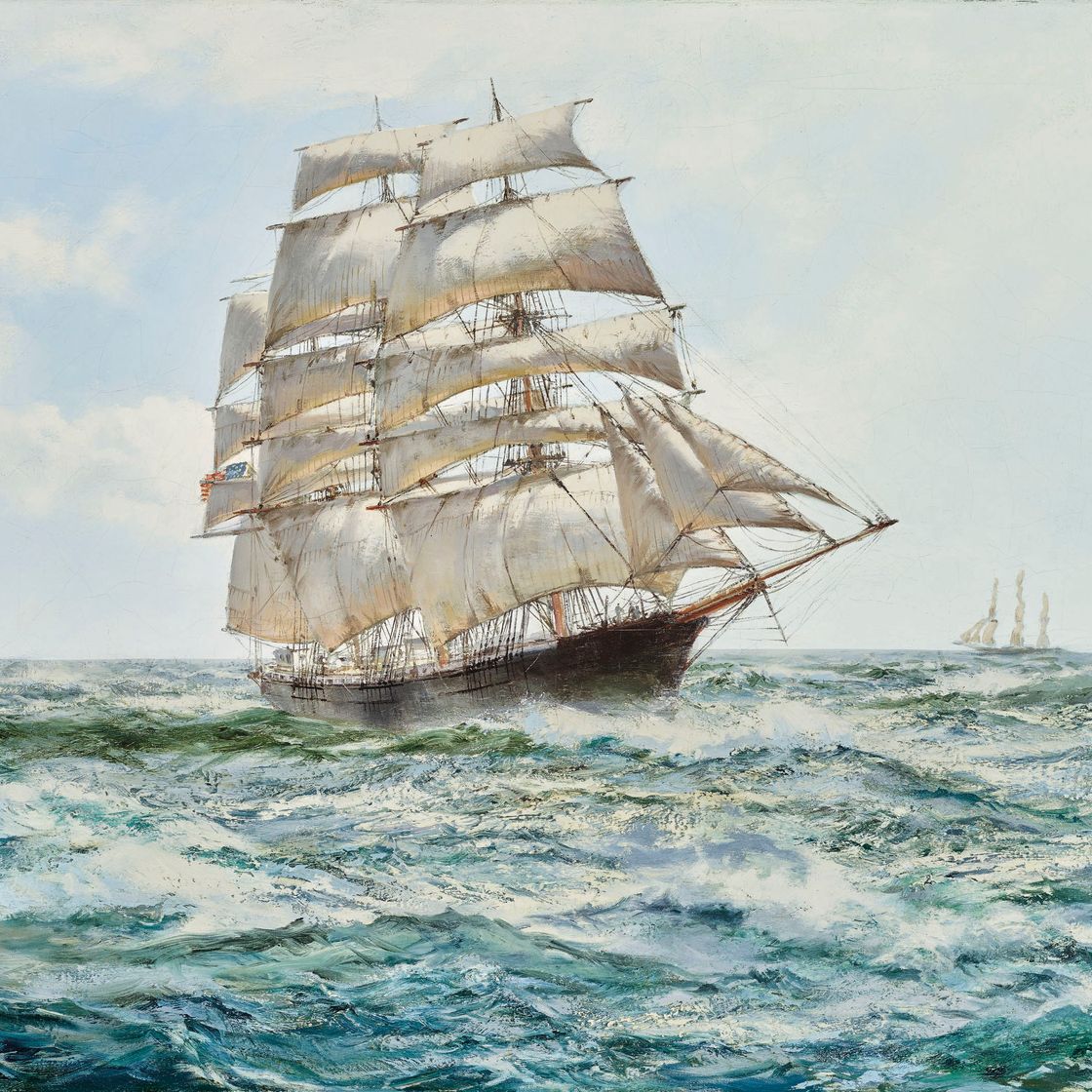 Montague Dawson — Доблестный "Отчаянный"