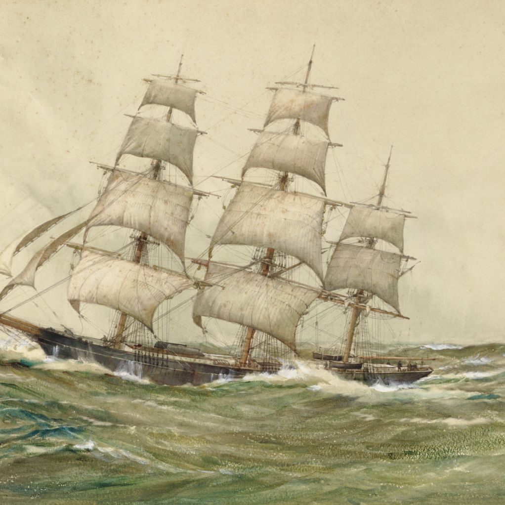 Montague Dawson — Нью-Йоркский гонщик на клиперах